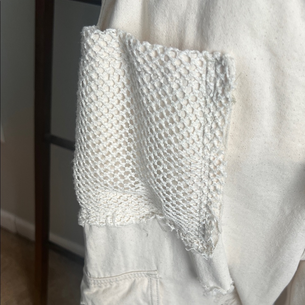 POL Cream Cargo Jeans for Women - Picture 3 of 12